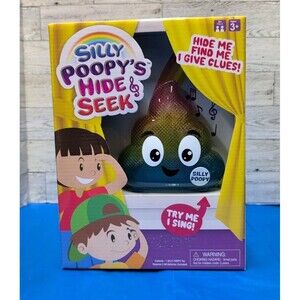 NEW The Talking, Active Play Singing Rainbow Poop Silly Poopys Hide & Seek Game
